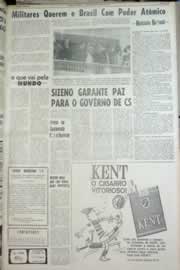 Página do jornal Correio do Ceará de maio de 1967
