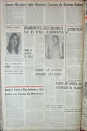Página do jornal Correio do Ceará de maio de 1967