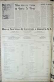 Página do jornal Correio do Ceará de maio de 1967