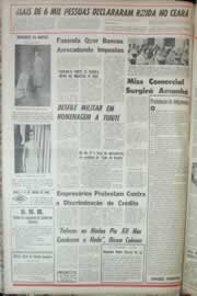 Página do jornal Correio do Ceará de maio de 1967