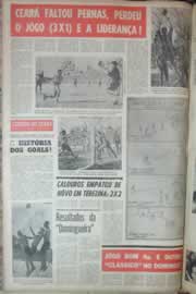 Página do jornal Correio do Ceará de maio de 1967