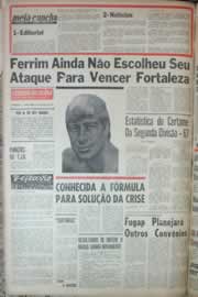 Página do jornal Correio do Ceará de junho de 1967