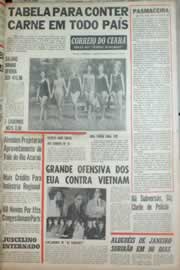 Página do jornal Correio do Ceará de junho de 1967