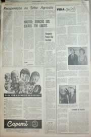 Página do jornal Correio do Ceará de junho de 1967
