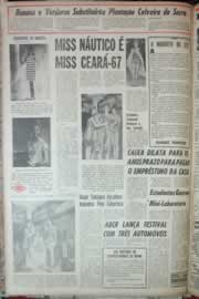 Página do jornal Correio do Ceará de junho de 1967