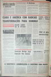 Página do jornal Correio do Ceará de junho de 1967