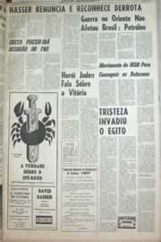 Página do jornal Correio do Ceará de junho de 1967