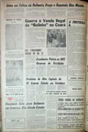 Página do jornal Correio do Ceará de junho de 1967