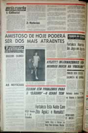 Página do jornal Correio do Ceará de junho de 1967