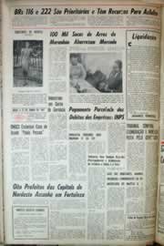 Página do jornal Correio do Ceará de junho de 1967