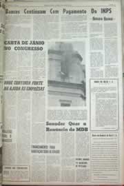 Página do jornal Correio do Ceará de junho de 1967