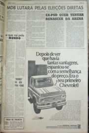 Página do jornal Correio do Ceará de junho de 1967