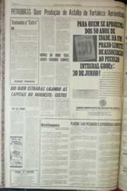 Página do jornal Correio do Ceará de junho de 1967
