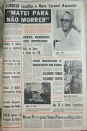 Página do jornal Correio do Ceará de junho de 1967