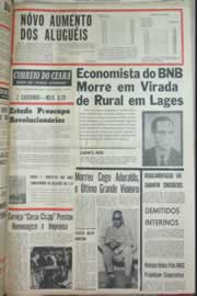 Página do jornal Correio do Ceará de junho de 1967