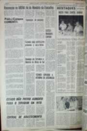 Página do jornal Correio do Ceará de outubro de 1969