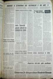 Página do jornal Correio do Ceará de outubro de 1969