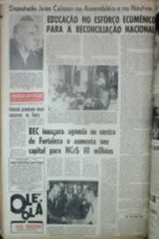 Página do jornal Correio do Ceará de outubro de 1969