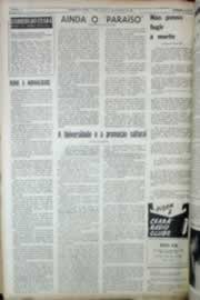 Página do jornal Correio do Ceará de outubro de 1969
