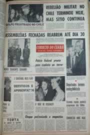 Página do jornal Correio do Ceará de outubro de 1969