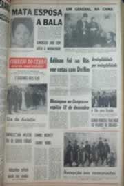 Página do jornal Correio do Ceará de outubro de 1969