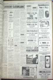 Página do jornal Correio do Ceará de dezembro de 1969