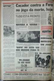 Página do jornal Correio do Ceará de dezembro de 1969