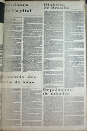 Página do jornal Correio do Ceará de abril de 1970