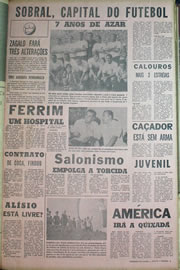 Página do jornal Correio do Ceará de abril de 1970