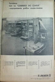 Página do jornal Correio do Ceará de abril de 1970