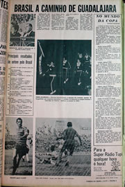 Página do jornal Correio do Ceará de maio de 1970