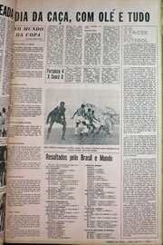 Página do jornal Correio do Ceará de maio de 1970