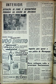 Página do jornal Correio do Ceará de maio de 1970