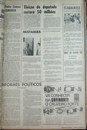 Página do jornal Correio do Ceará de maio de 1970