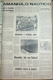 Página do jornal Correio do Ceará de maio de 1970