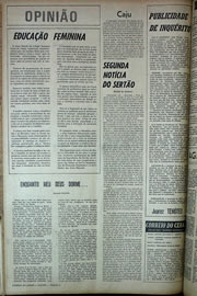Página do jornal Correio do Ceará de maio de 1970