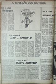 Página do jornal Correio do Ceará de maio de 1970