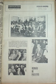 Página do jornal Correio do Ceará de maio de 1970
