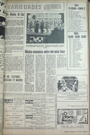 Página do jornal Correio do Ceará de maio de 1970