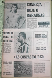 Página do jornal Correio do Ceará de maio de 1970