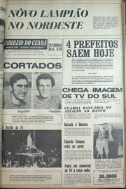 Página do jornal Correio do Ceará de maio de 1970