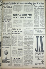 Página do jornal Correio do Ceará de maio de 1970