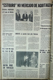 Página do jornal Correio do Ceará de maio de 1970