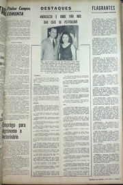 Página do jornal Correio do Ceará de maio de 1970