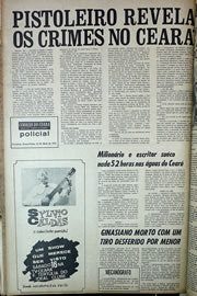 Página do jornal Correio do Ceará de maio de 1970