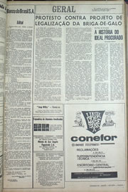 Página do jornal Correio do Ceará de maio de 1970