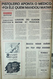 Página do jornal Correio do Ceará de maio de 1970