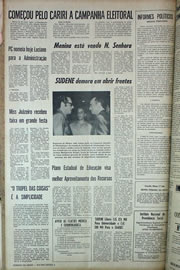 Página do jornal Correio do Ceará de maio de 1970