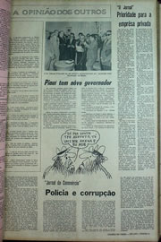 Página do jornal Correio do Ceará de maio de 1970
