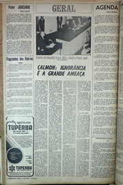 Página do jornal Correio do Ceará de maio de 1970
